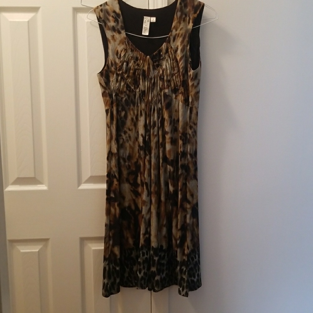 Emma and Michele Leopard Ombre Dress
