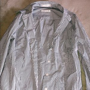 CAMBRIDGE DRY GOODS SLIM FIT STRIPED DRESS SHIRT