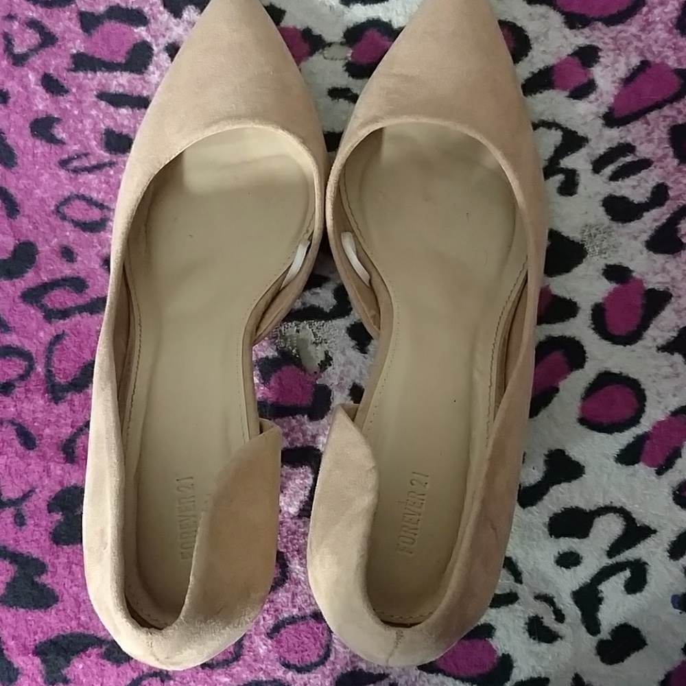 Forever 21 pink velvet heels