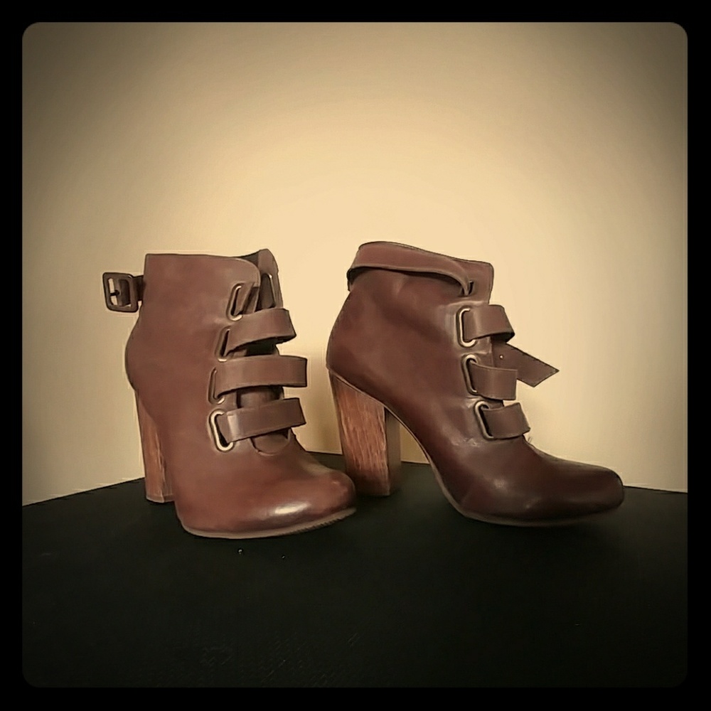 Klub Nico Leather Booties worn once