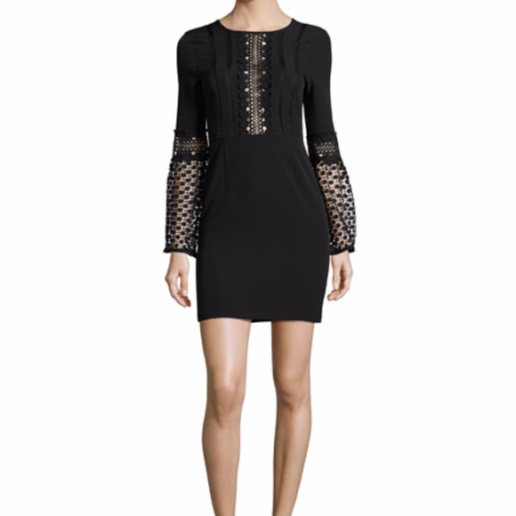 ❤️Host Pick❤️NWT Black long sleeve lace dress-NYE - Picture 1 of 8