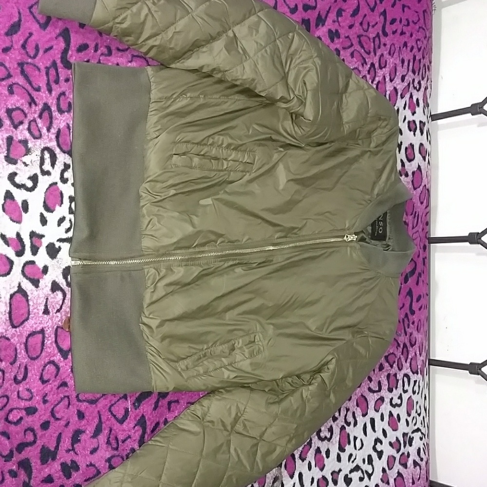 Olive green bomber L