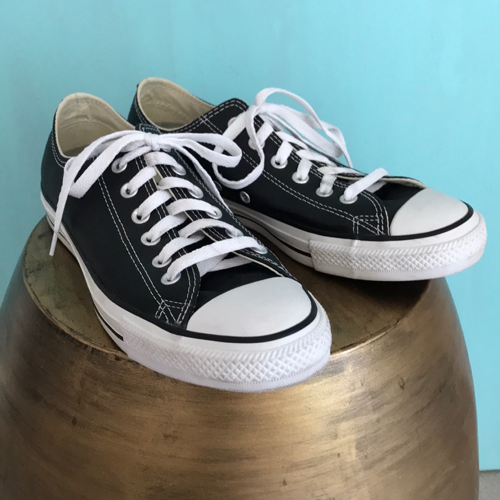 Black Leather Converse