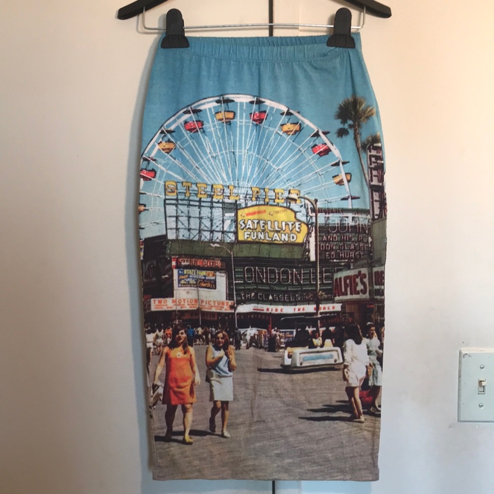 Exclusive Topshop Carnival Midi Skirt
