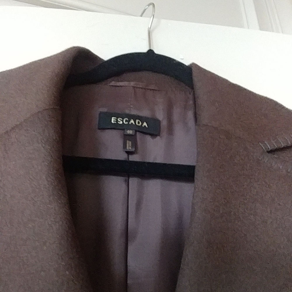 ESCADA BROWN LIGHTWEIGHT WOOL JACKET