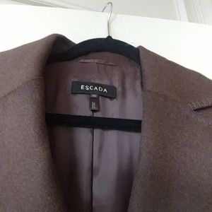 ESCADA BROWN LIGHTWEIGHT WOOL JACKET