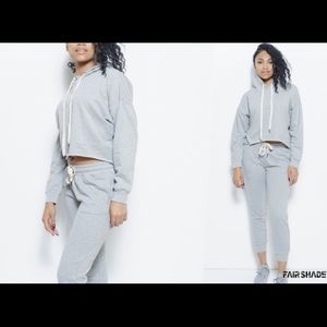 College Days 2-Piece Track Suit- Grey