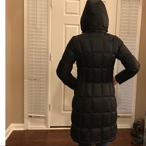 North Face Quilted Parka in black
