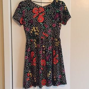 ASOS flower and polka dot dress