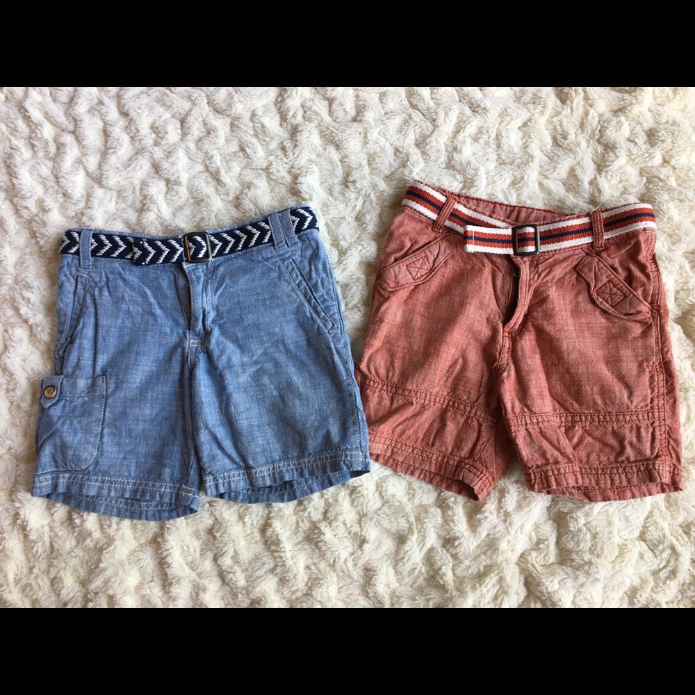 2 pairs Genuine Kids from Oshkosh chambray shorts