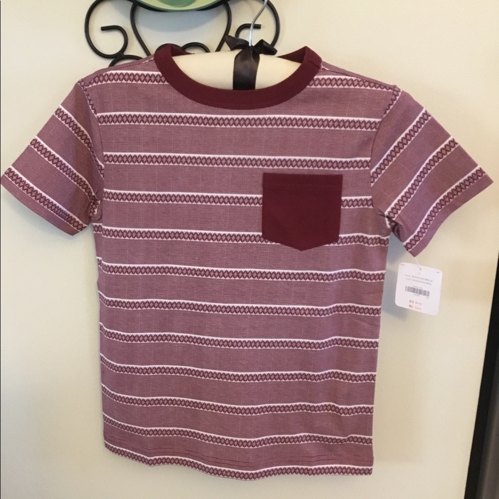 🚨5/$20🚨Last 1 NWT Gymboree Boys Burgundy Shirt 7 - Picture 2 of 5