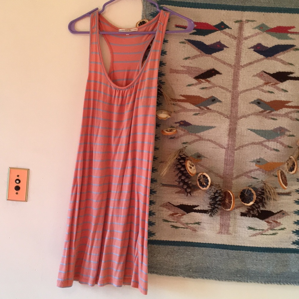 Threads 4 Thought orange and blue striped dress