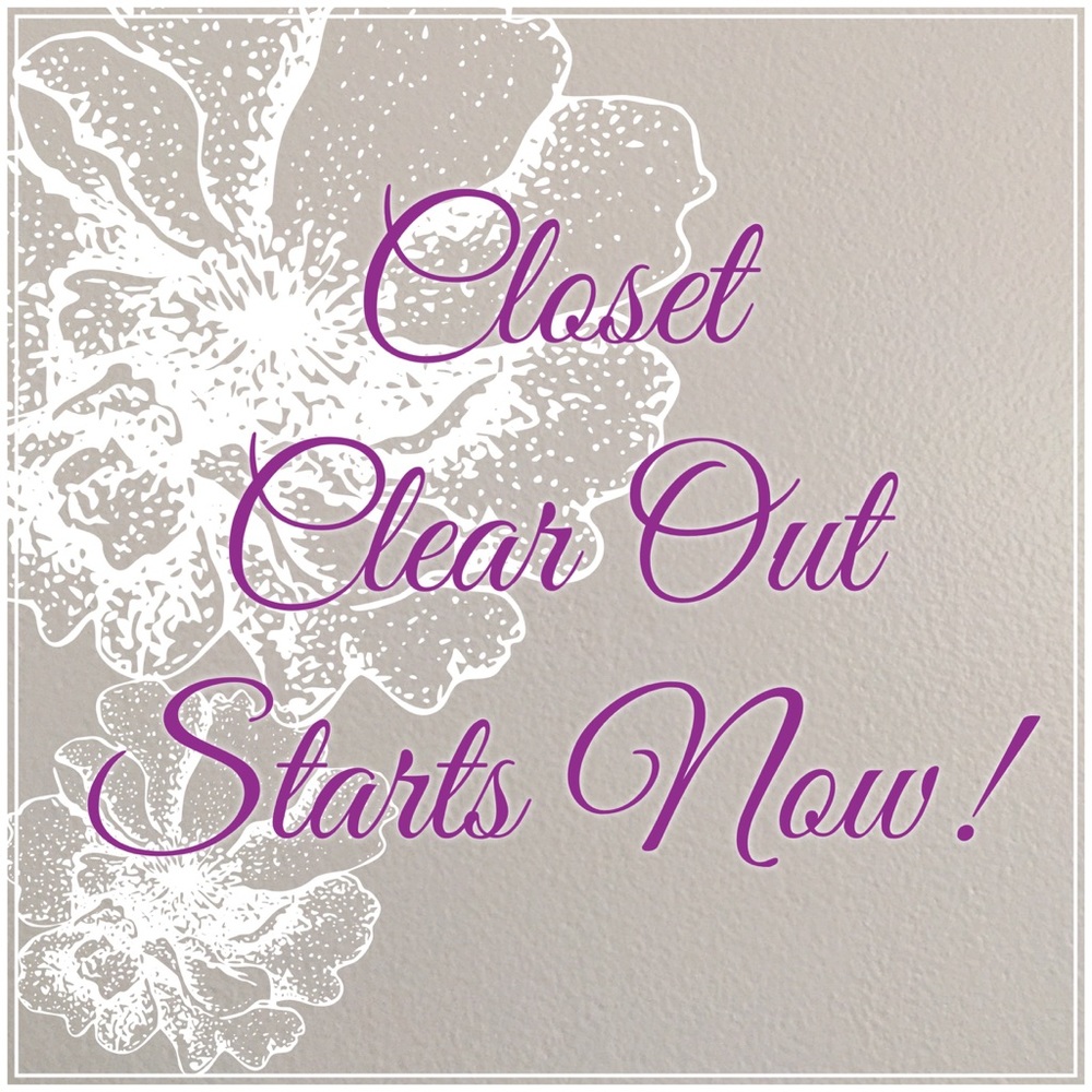 My Closet Clear Out Starts now!
