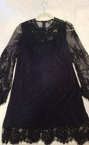 Shareen Navy Lace Dress