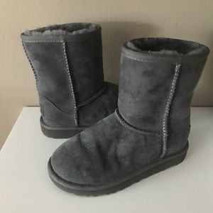 Size 13 Ugg boots in gray. Like new.