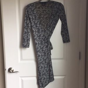BCBG abstract wrap dress