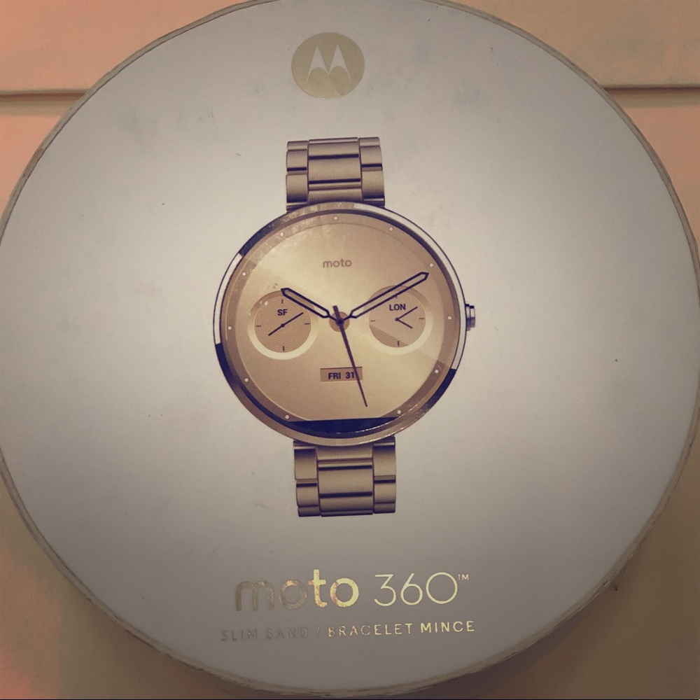 Moto 360 Champagne Gold Metal watch 18mm