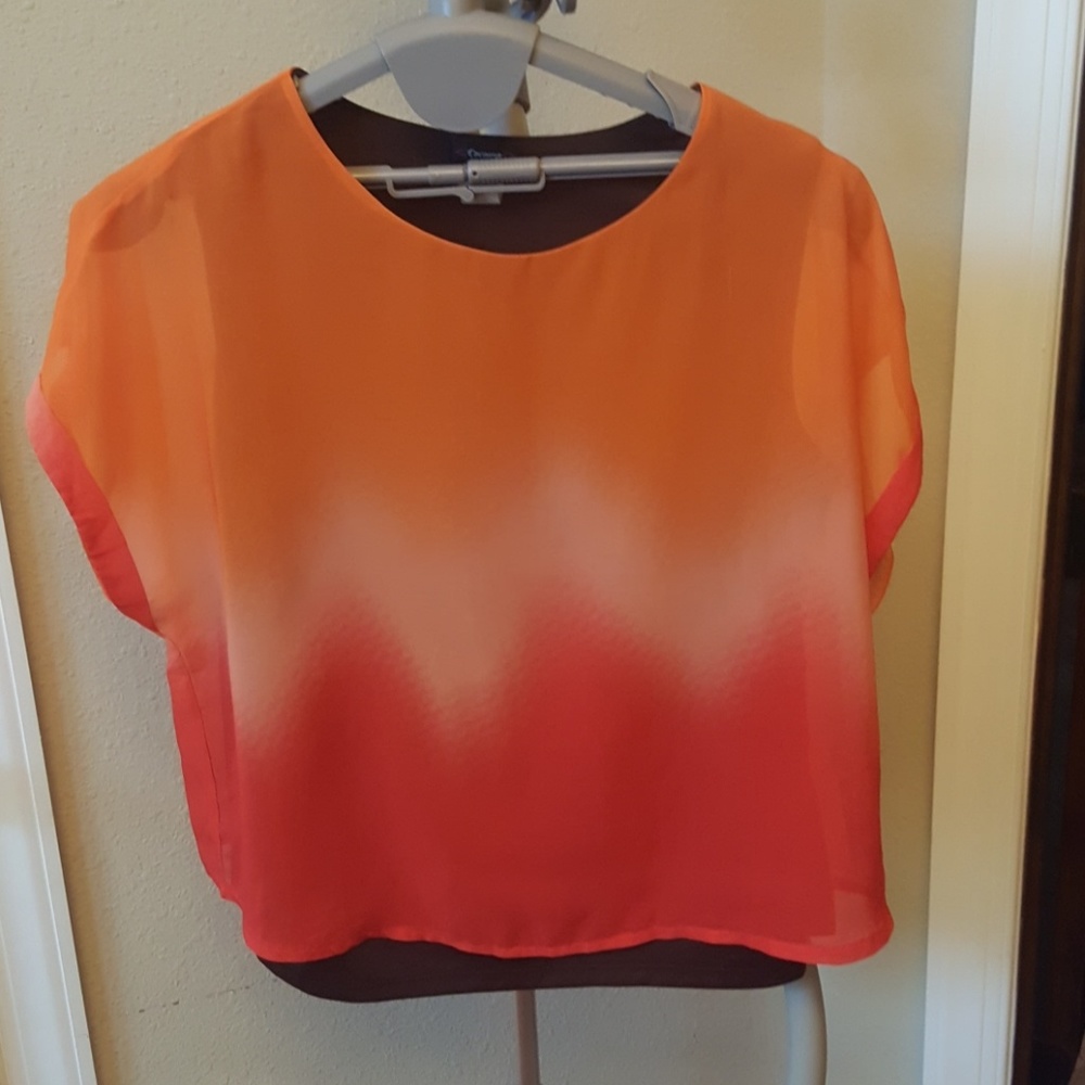 Cocomo Woman orange fade blouse, sz 2x