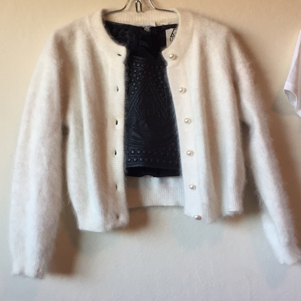 Beautiful Vintage Nordstrom angora rabbit cardigan