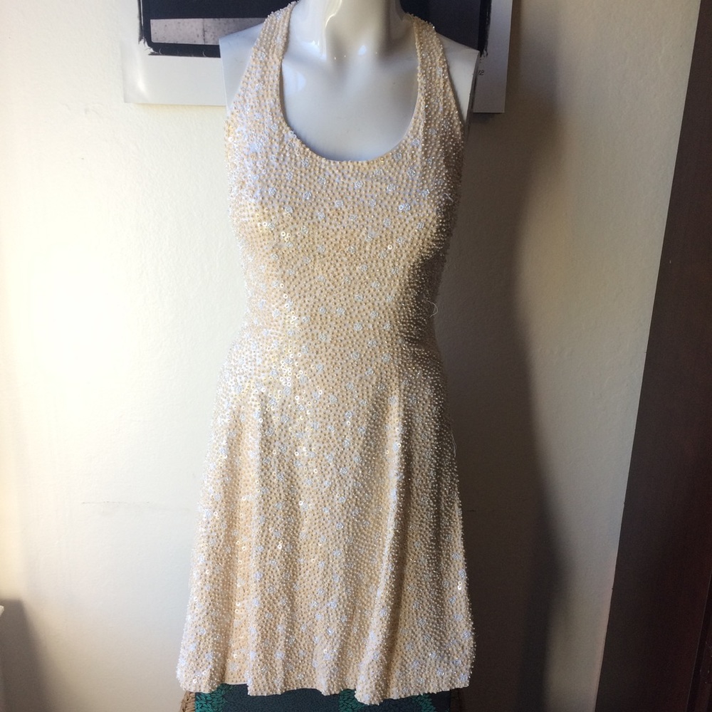 Holiday Vintage Sequin Dress. Sparkle.