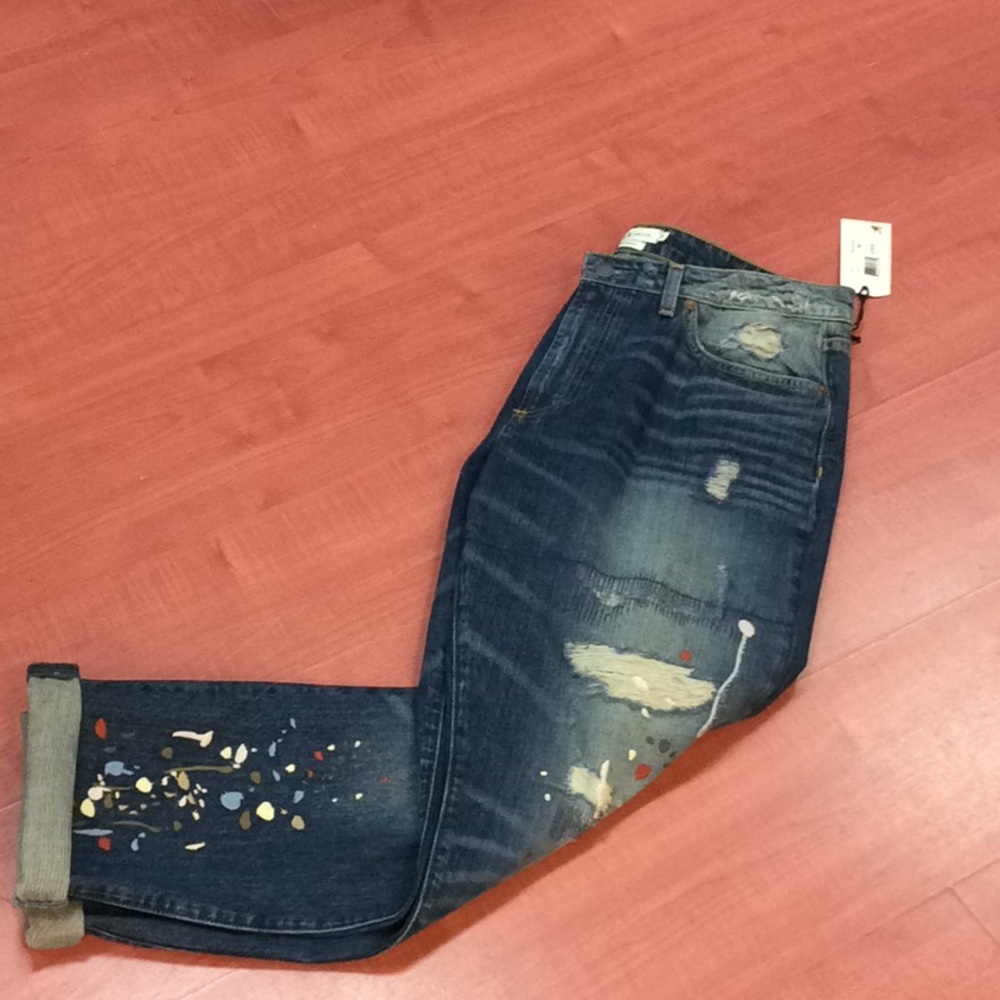 Miss Me Vintage paint splatter jeans