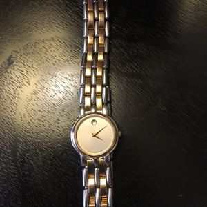 Movado two tone watch