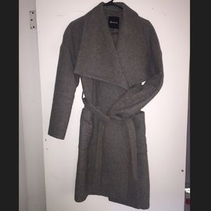 Madewell long coat gray xxs