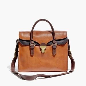 Madewell Lovelock Tote Leather Satchel Bag Purse