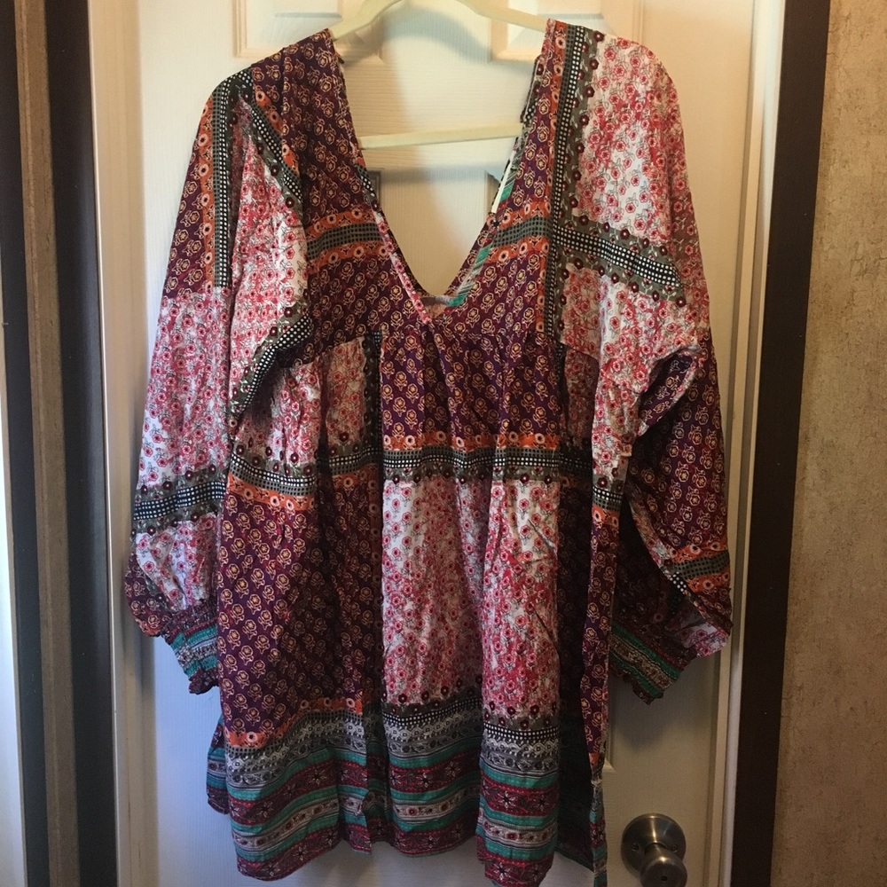 Boho Peasant Top