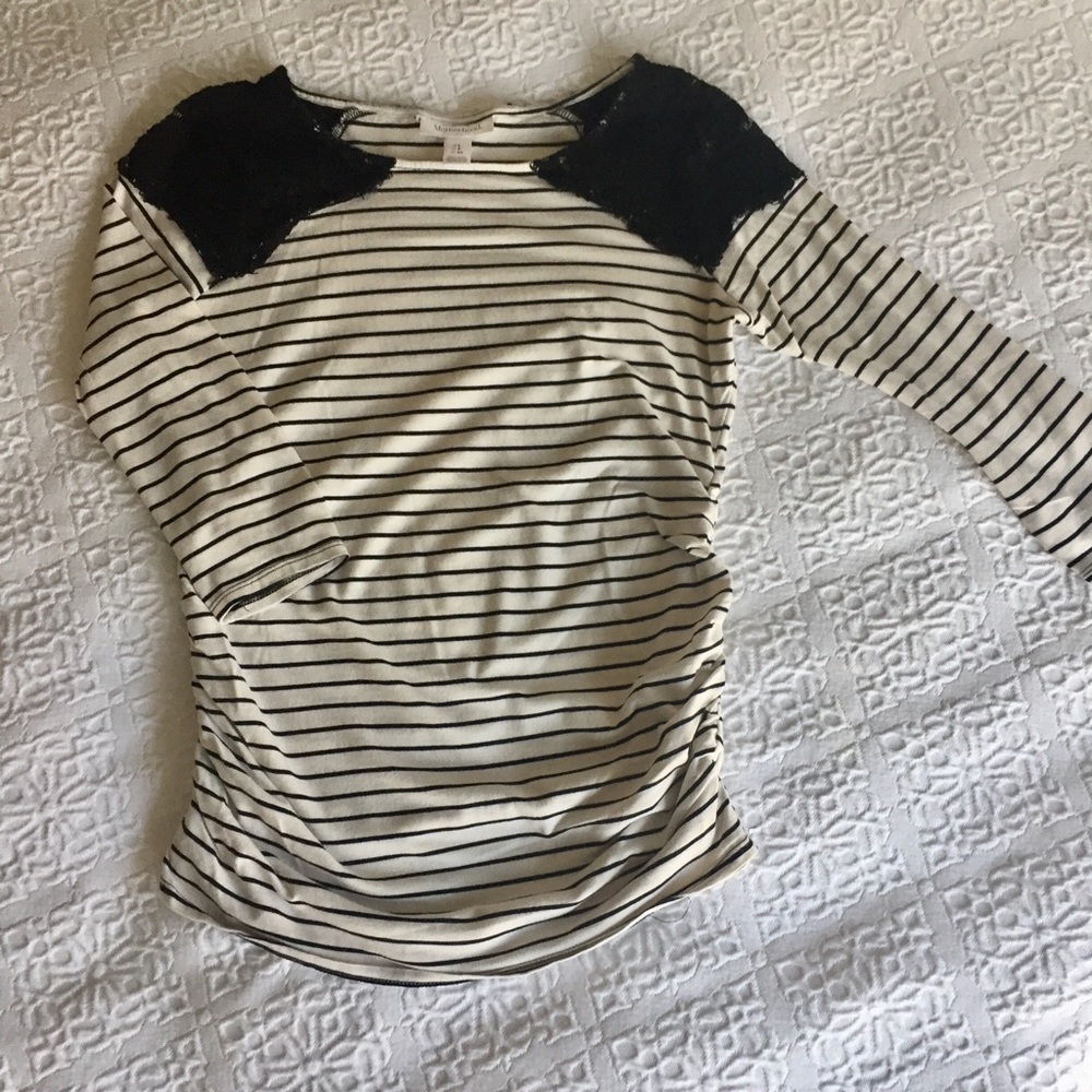Motherhood Maternity Knit/Lace top