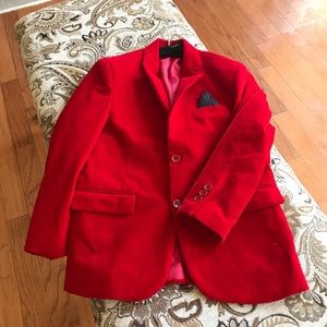 Red Velvet Boys Suit Jacket