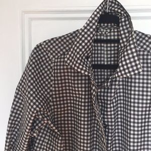 MUJI Gingham Raincoat