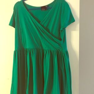 ASOS Curve Holiday Green Dress