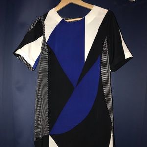 Geometric print dress