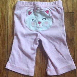 Carter’s light pink cat leggings
