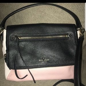 Kate Spade Purse Pink Black White Toddy Crossover