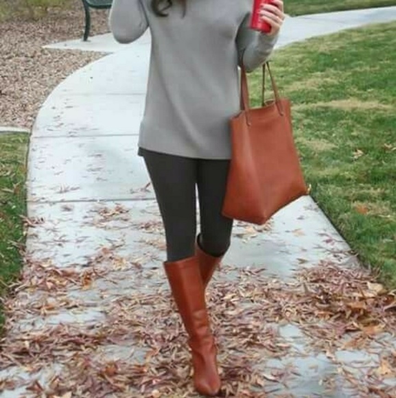J. Crew Pants - J Crew Grey thick leggings