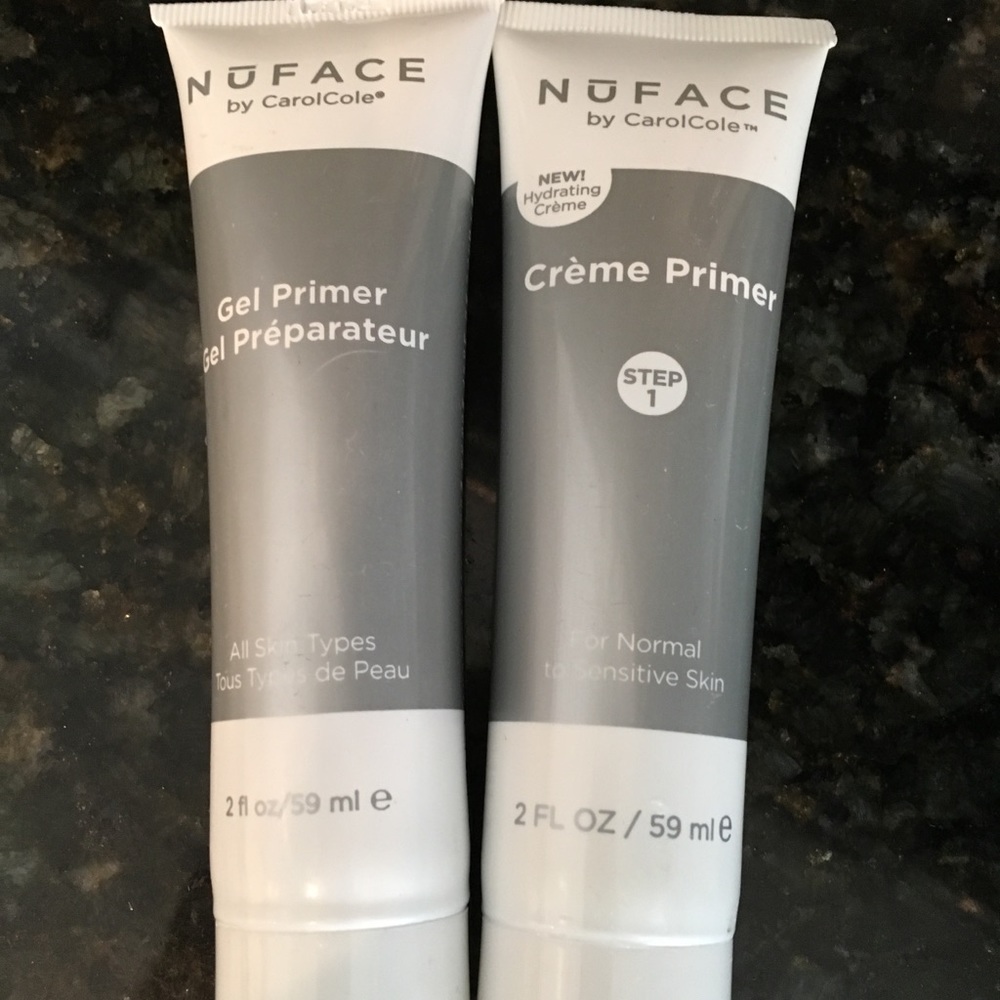 2 Nuface gel primer & creme primer each 2 FL oz
