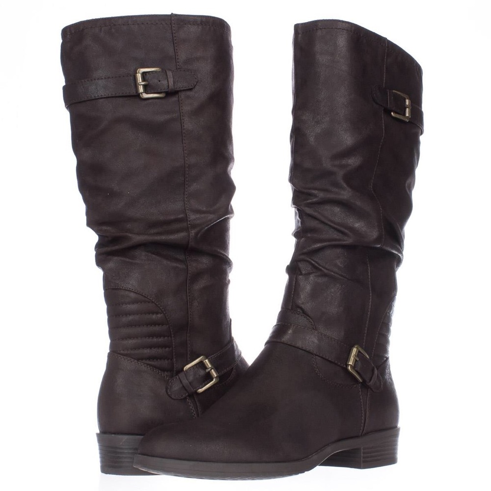 White Mountain Chip Black Boots
