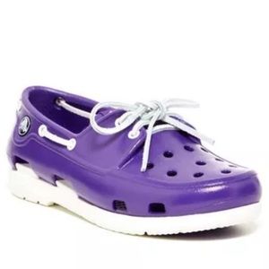 NWT Kid's Crocs Beach Line Boat Shoe