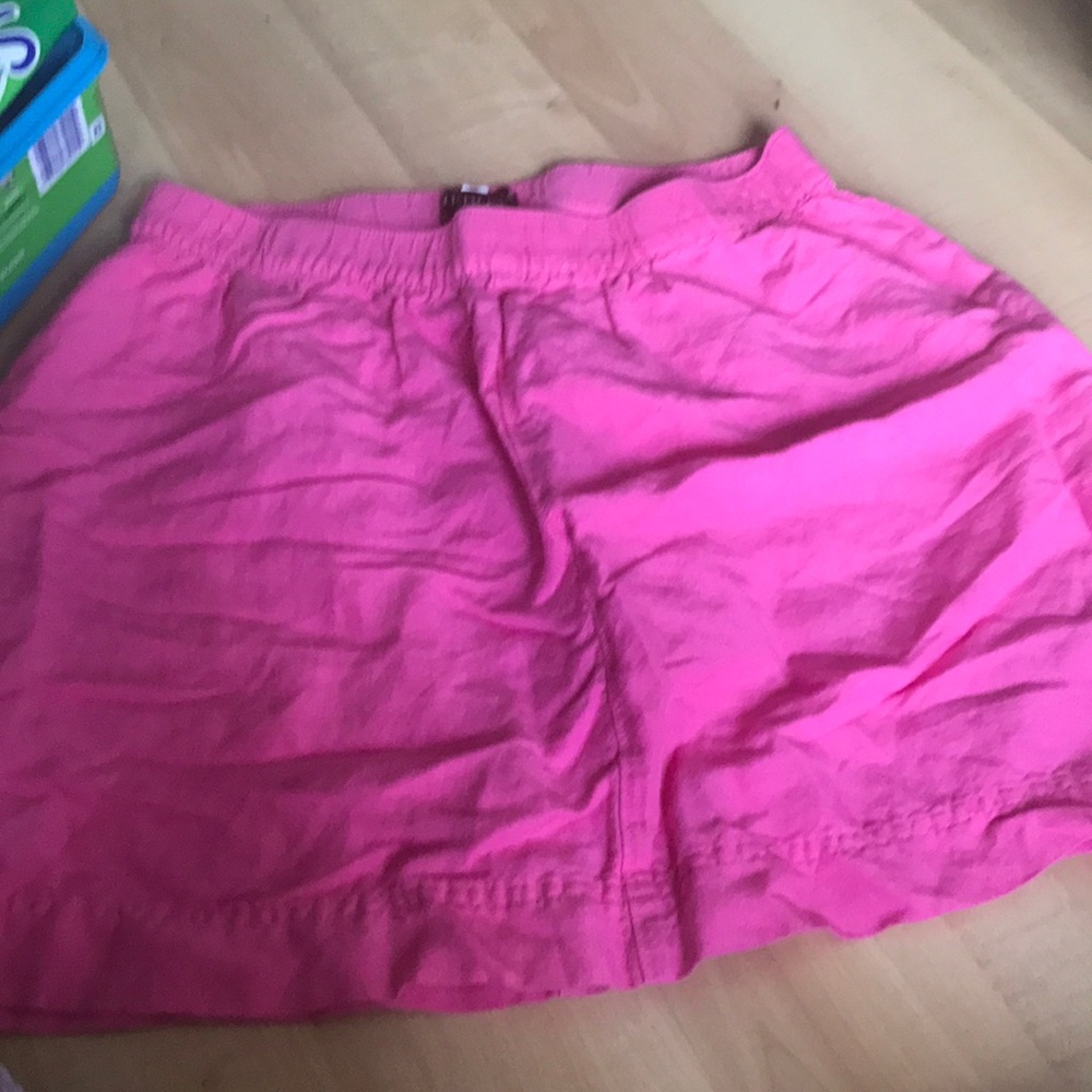 Pink short skirt