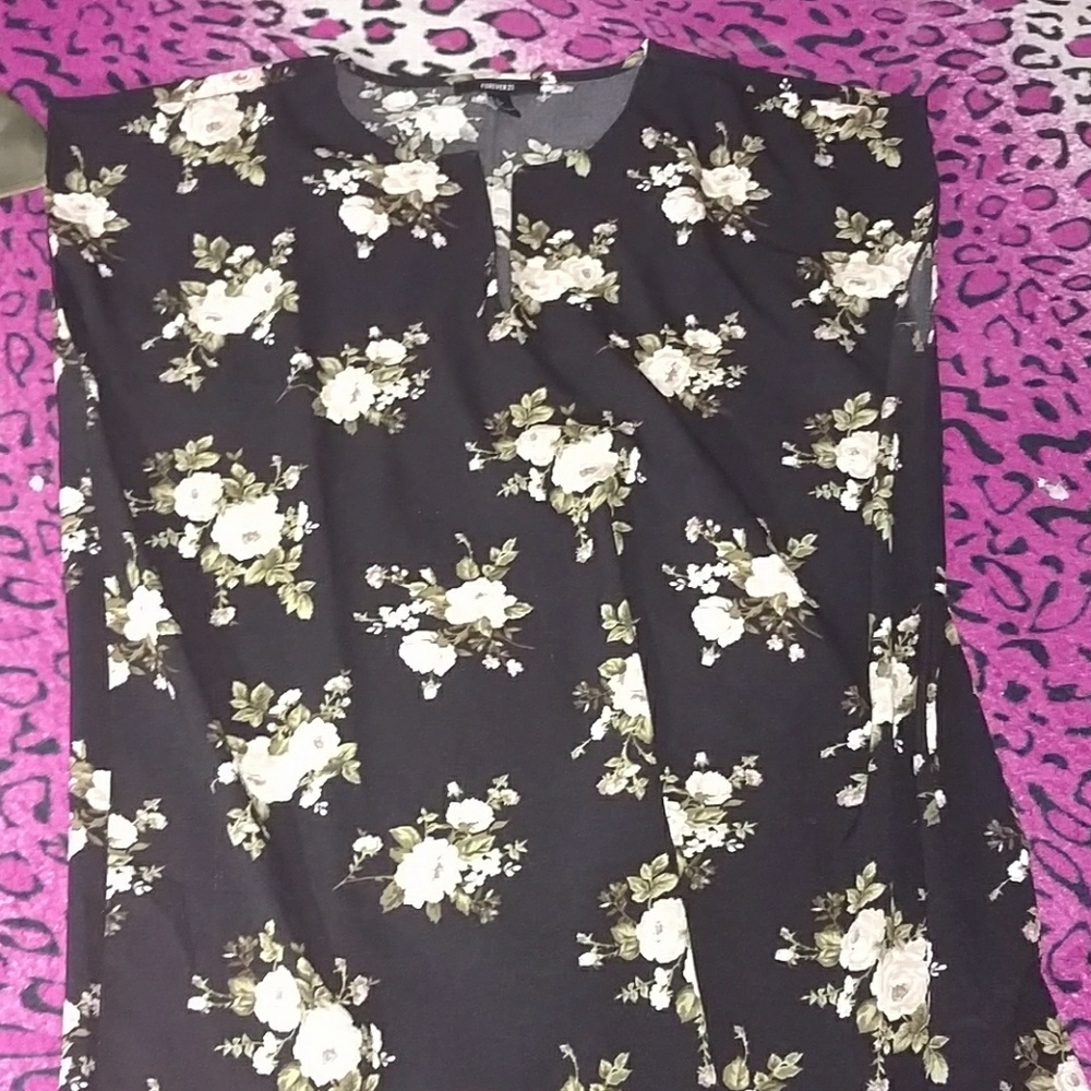 XL floral short sleeve dress