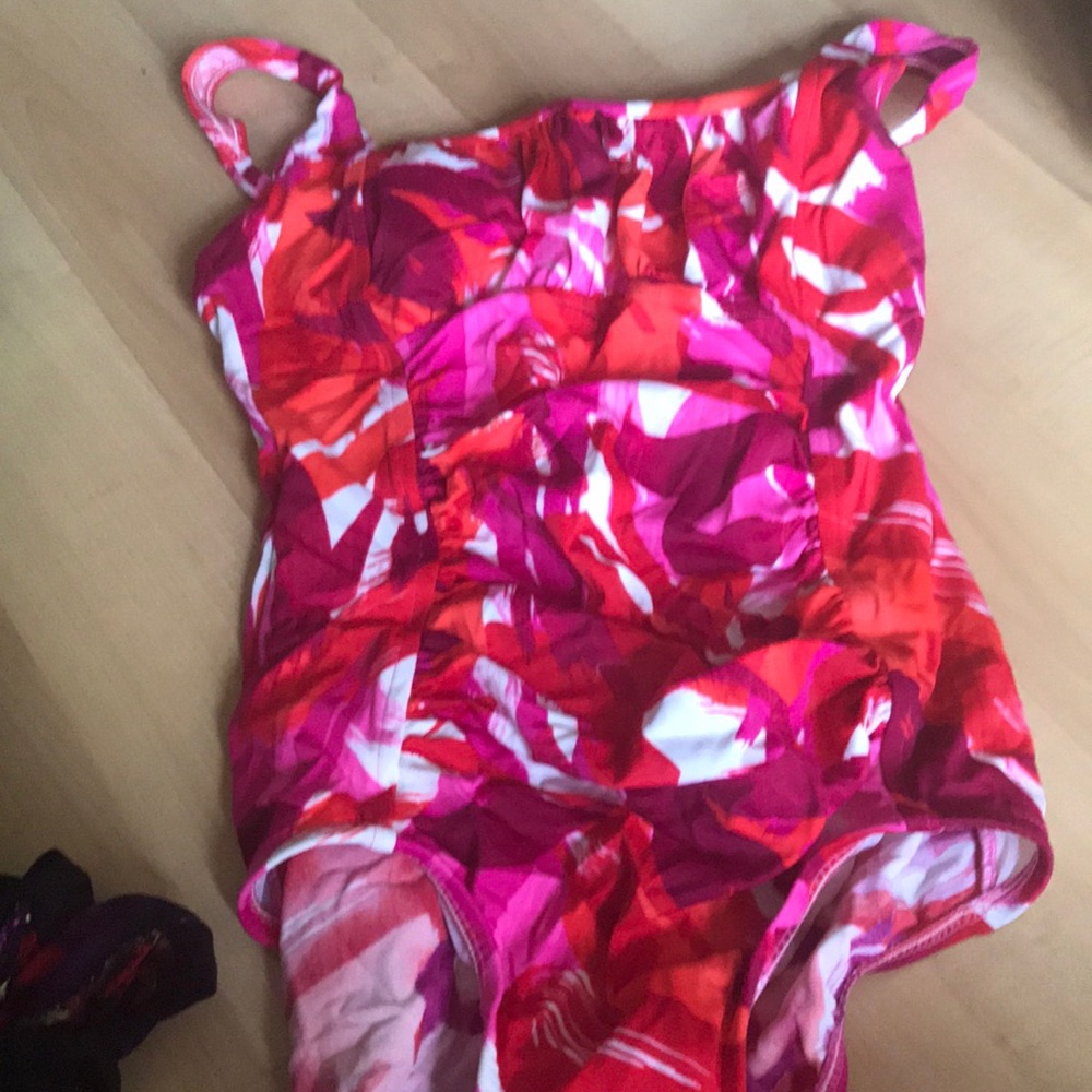 Colorful one piece bathing suit