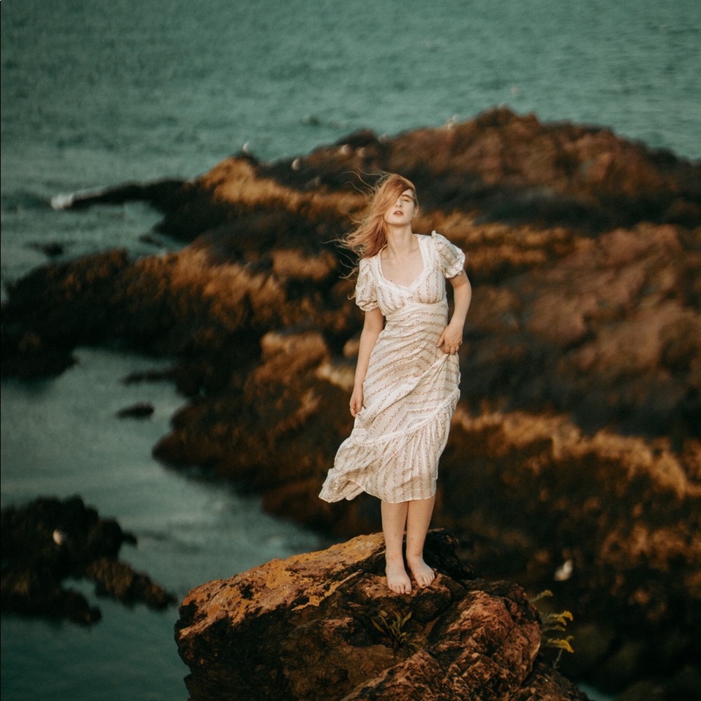 Vintage peasant dress