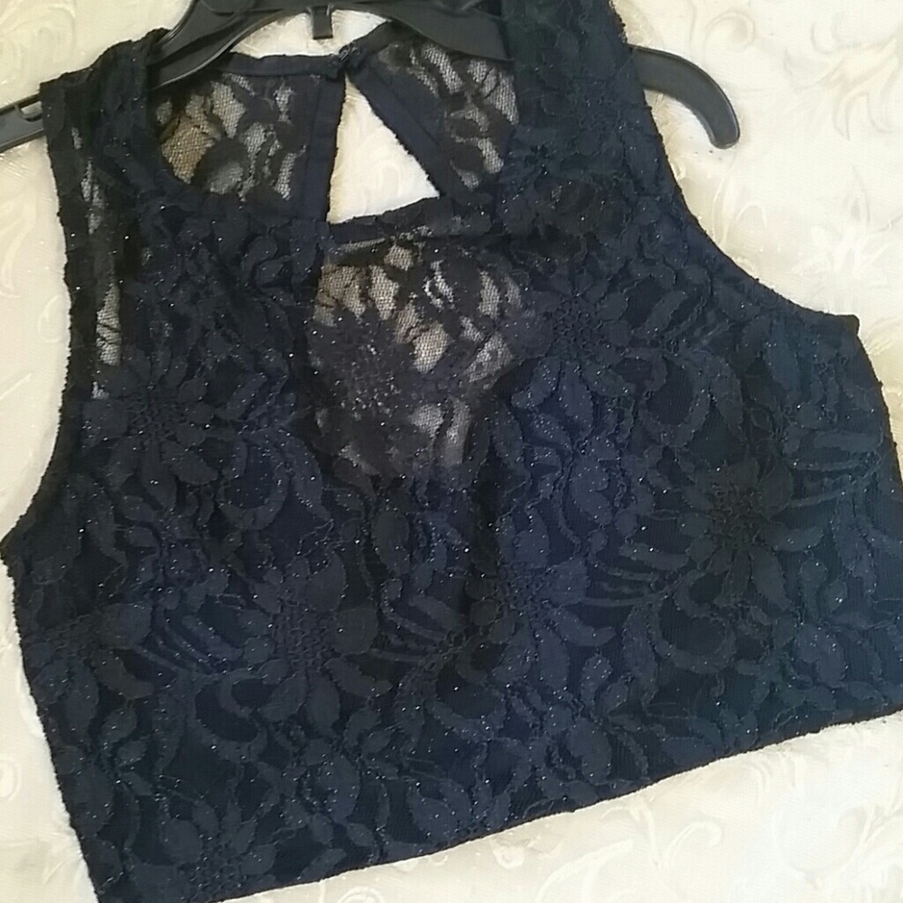 New Womens Short Top Black Sz 9 Sexy & Formal - Picture 4 of 6