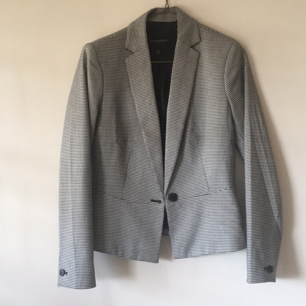 Houndstooth Blazer black and white 0P The Limited