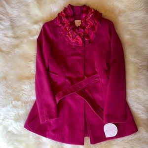 Jessica Simpson Girl’s Ruffle Collar Coat