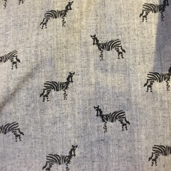 Michael Brandon Light Gray w/Black Zebra Shirt NWT - Picture 4 of 8