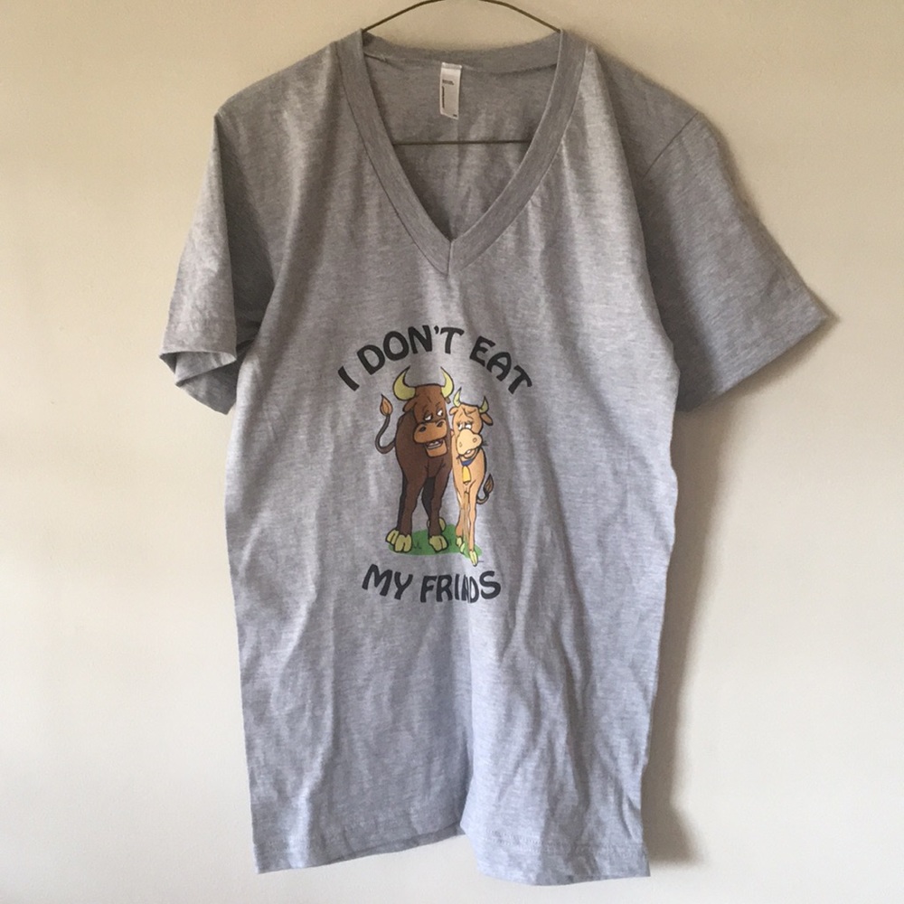 Great Vegan Vegetarian T shirt XS women’s NEW!