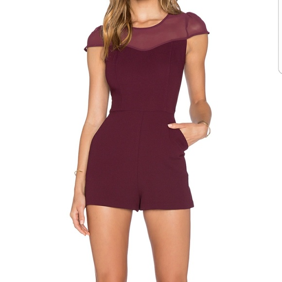 BCBGeneration Pants - Bcbgenration maroon romprer💜